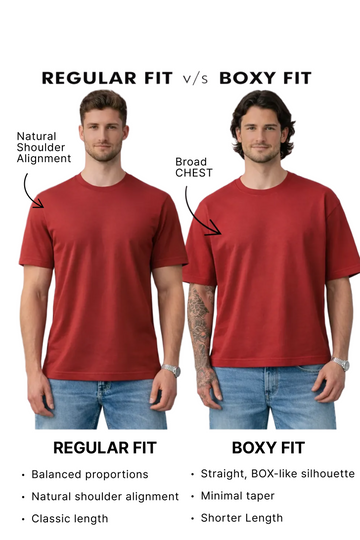 Men's White Boxy Fit Textured Casual T-Shirt