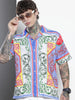 Men's Multicolor Oversized Fit Printed Print Shirt