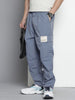 Men's Blue Loose Fit Utility Cargo