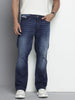 Men's Blue Bootcut Fit Casual Jeans