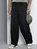Men's Black Regular Fit Utility Jeans