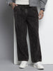 Men's Black Relaxed Fit Utility Jeans