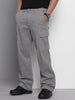 Men's Grey Relaxed Fit Utility Cargo