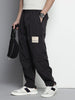 Men's Black Loose Fit Utility Cargo