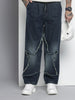 Men's Blue Relaxed Fit Utility Jeans