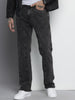 Men's Black Straight Fit Casual Jeans