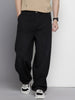 Men's Black Regular Fit Street Jeans