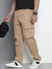 Men's Grey Relaxed Fit Utility Cargo