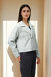 Women's Green Straight Fit Solid Trench Coat