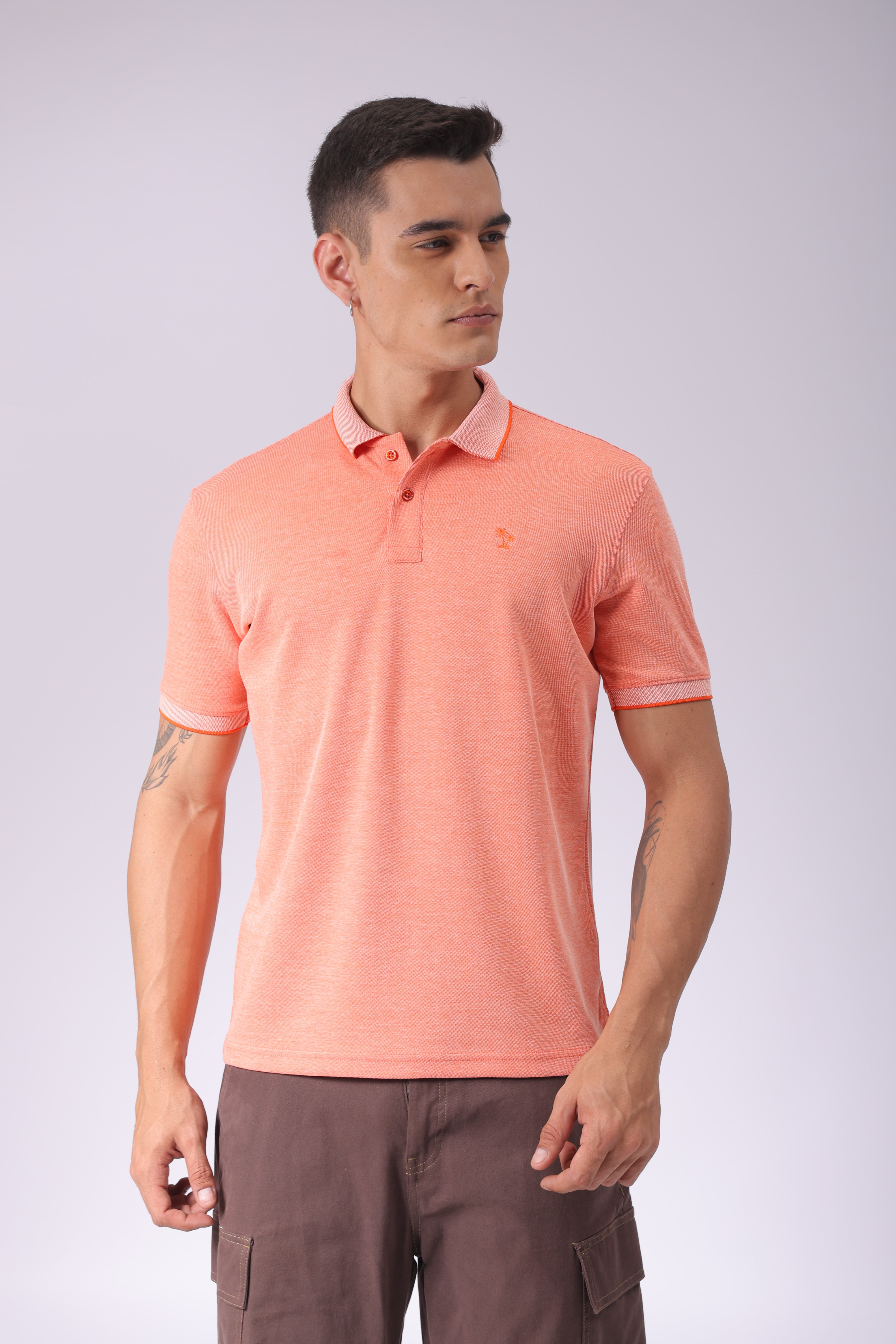 Men's Regular Fit PlaceMen'st Embroidery Polo Tshirt