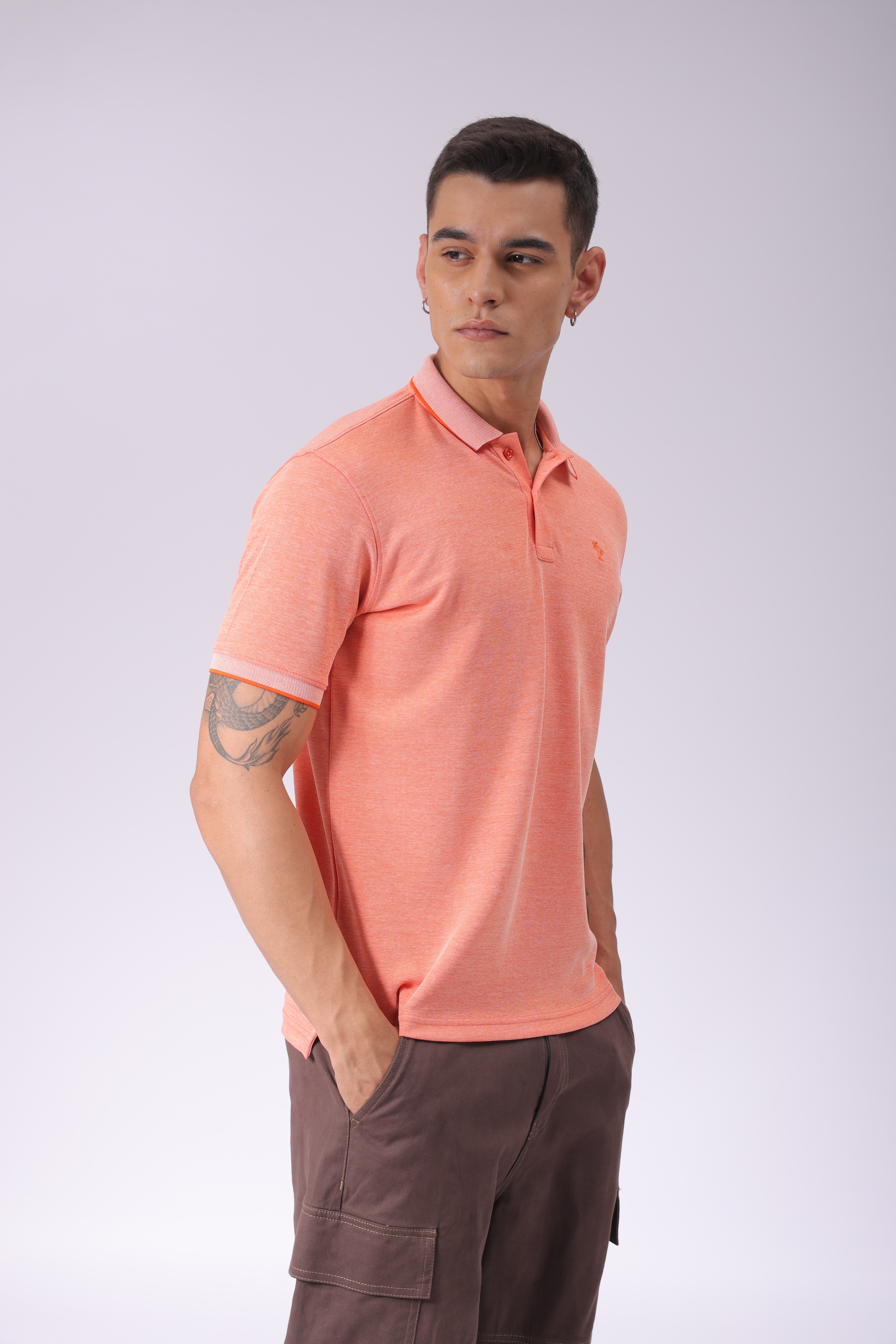 Men's Regular Fit PlaceMen'st Embroidery Polo Tshirt