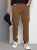 Men's Brown Slim Fit Casual Jeans