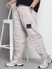 Men's Grey Loose Fit Utility Cargo