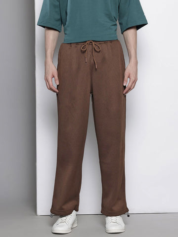 Men's Pink Relaxed Fit Street Joggers