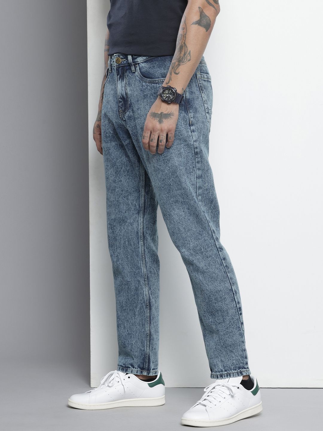 Men's Regular Fit Blue Jeans