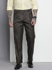Men's Black Relaxed Fit Formal Trousers