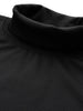 Men's Black Relaxed Fit Textured Casual Sweatshirt