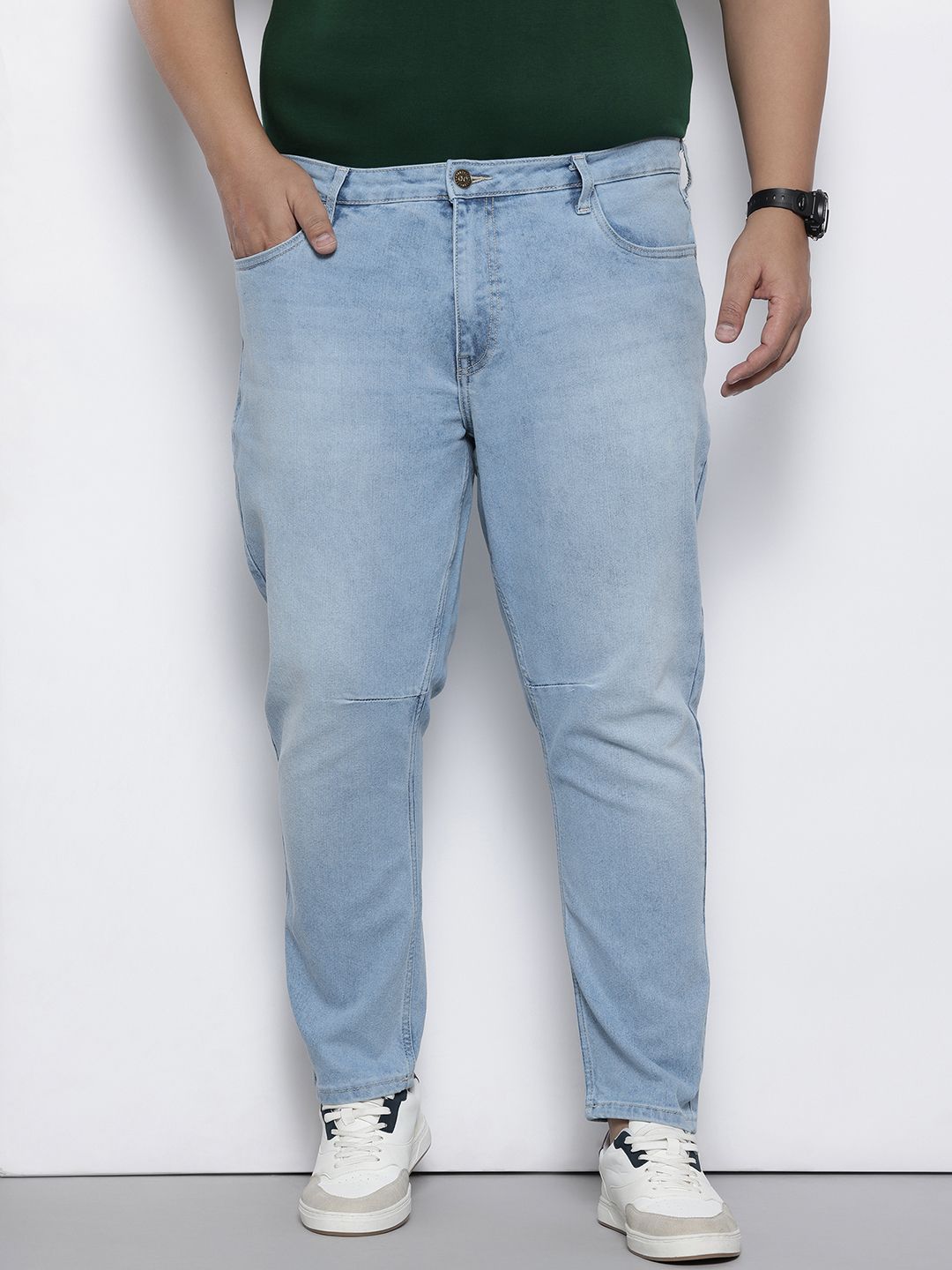 Men's Blue Carrot Fit Casual Jeans