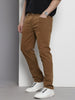 Men's Brown Slim Fit Casual Jeans