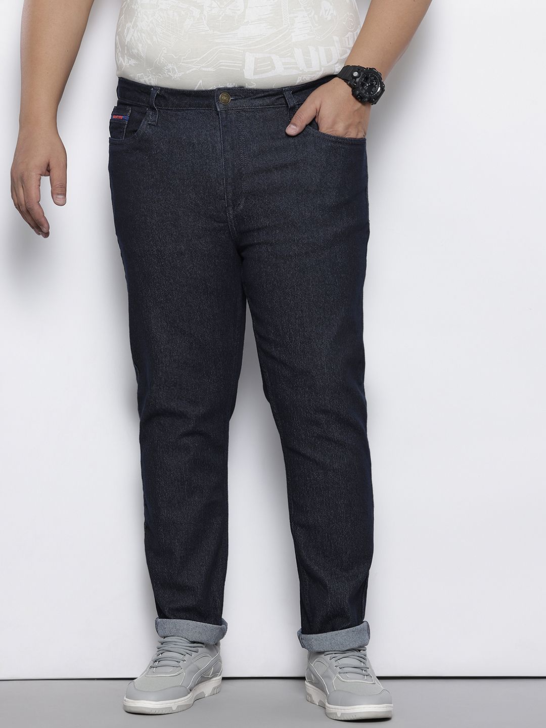 Men's Blue Slim Fit Casual Jeans