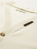 Men's White Oversized Fit Textured Casual Sweatshirt