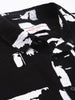 Men's Black Regular Fit Printed Casual Shirt