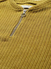 Men's Yellow Relaxed Fit Textured Street Sweatshirt