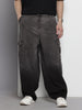 Men's Black Regular Fit Utility Jeans