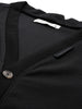Men's Black Oversized Fit Textured Casual Sweatshirt