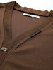 Men's Brown Oversized Fit Textured Casual Sweatshirt