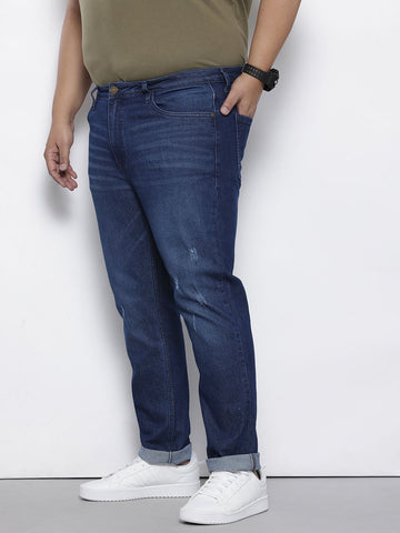 Men's Blue Slim Fit Casual Jeans