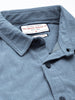 Men's Blue Regular Fit Solid Casual Shirt