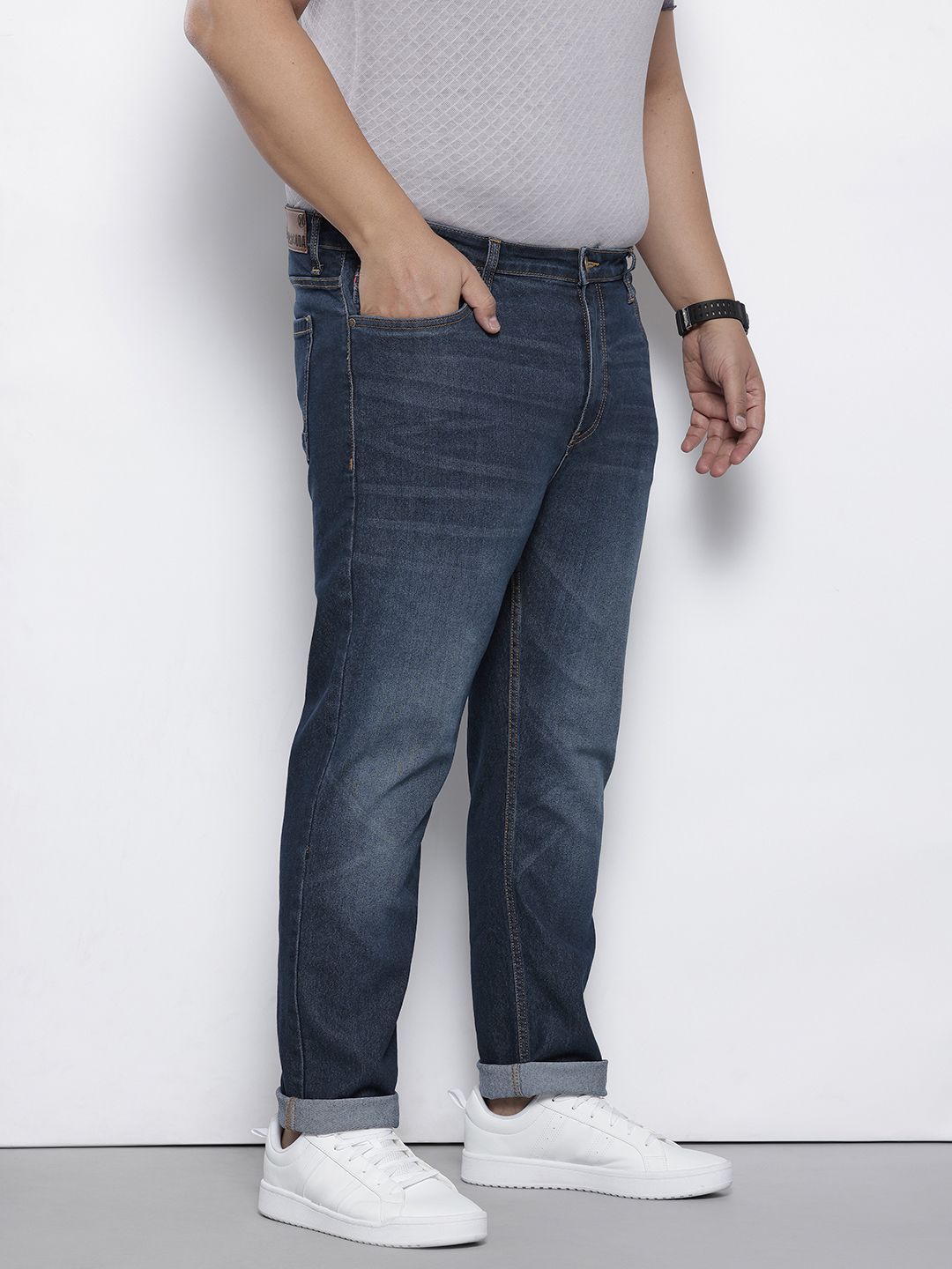 Men's Blue Slim Fit Casual Jeans