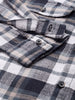 Men's Blue Slim Fit Checked Casual Shirt