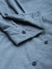 Men's Blue Regular Fit Solid Casual Shirt