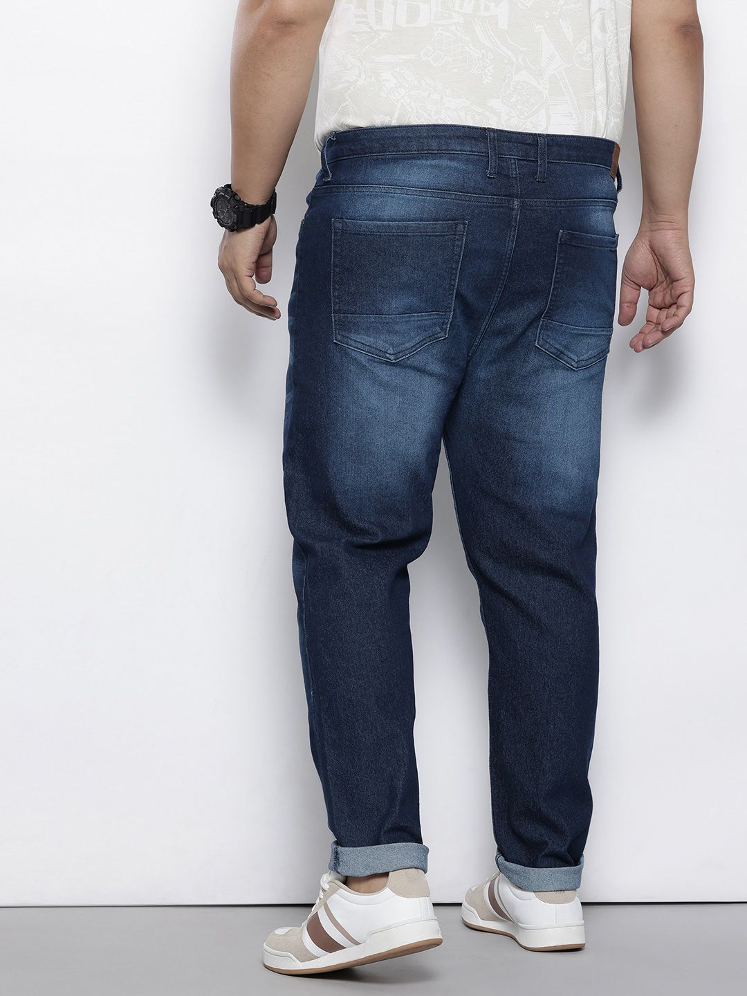 Men's Blue Slim Fit Casual Jeans