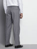 Men's Grey Relaxed Fit Formal Trousers
