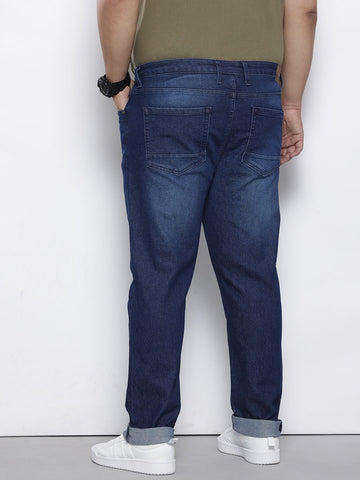 Men's Blue Slim Fit Casual Jeans