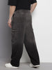 Men's Black Regular Fit Utility Jeans