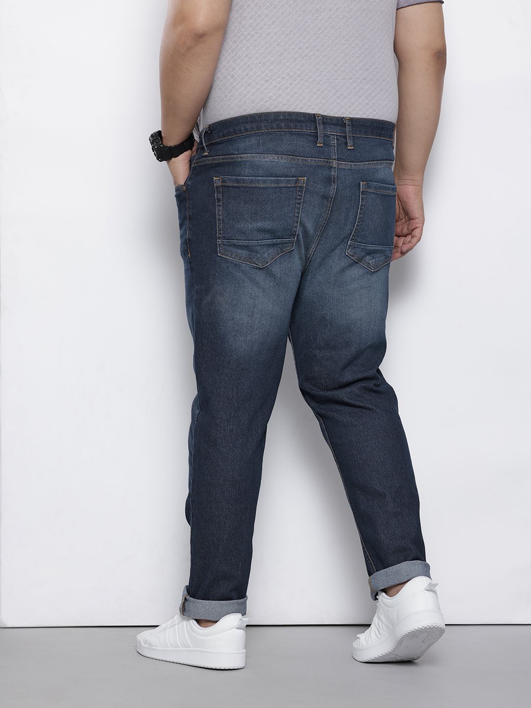 Men's Blue Slim Fit Casual Jeans