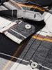 Men's Black Regular Fit Checked Casual Shirt