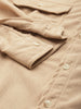 Men's Beige Regular Fit Solid Casual Shirt