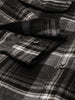 Men's Black Slim Fit Checked Casual Shirt