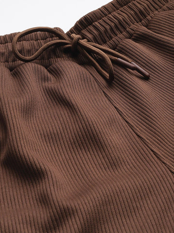 Men's Pink Relaxed Fit Street Joggers