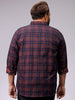 Men's Red Regular Fit Checked Casual Shirt
