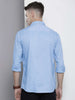 Men's Blue Regular Fit Solid Formal Shirt