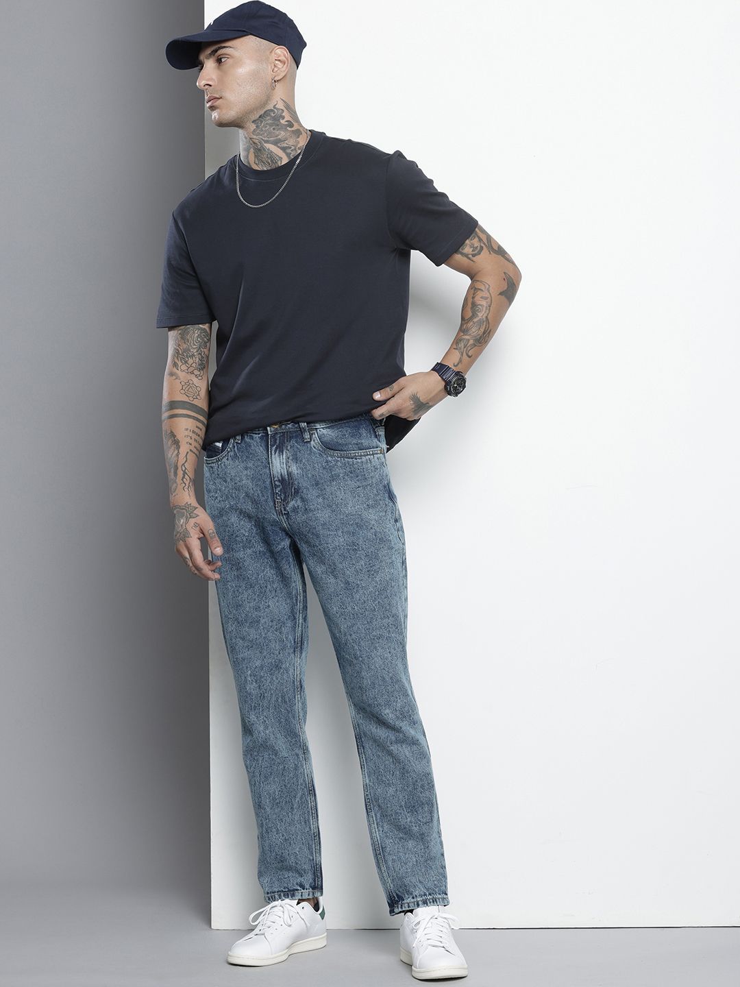 Men's Regular Fit Blue Jeans