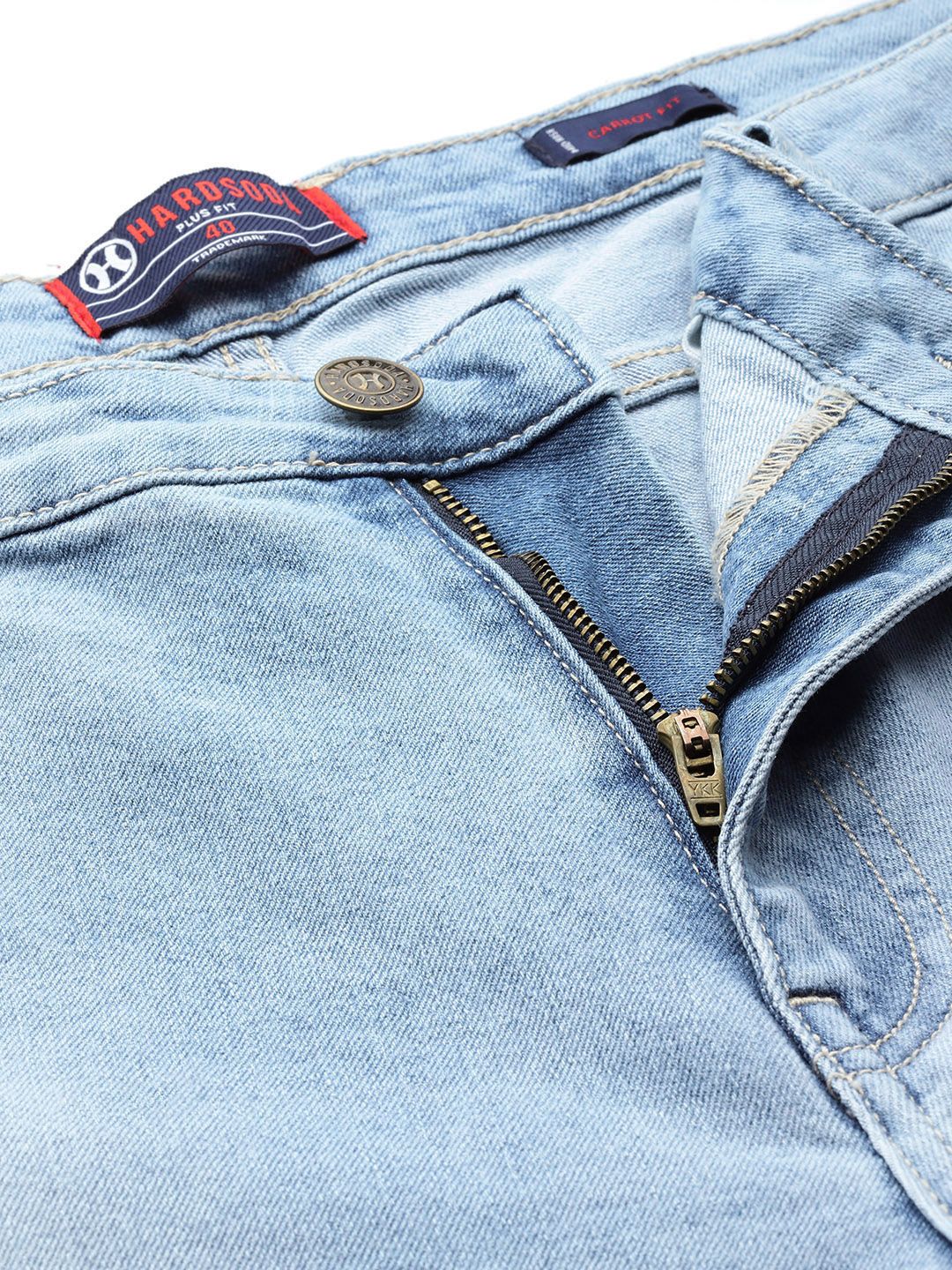 Men's Blue Carrot Fit Casual Jeans