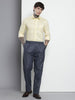 Men's Navy Blue Relaxed Fit Formal Trousers