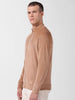 Men's Brown Regular Fit Textured Casual Sweatshirt